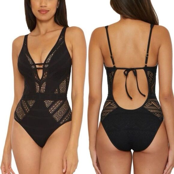 Becca by Rebecca Virtue  Color Play  1 Piece Women's Swimsuit small Style 711037 - Picture 1 of 5
